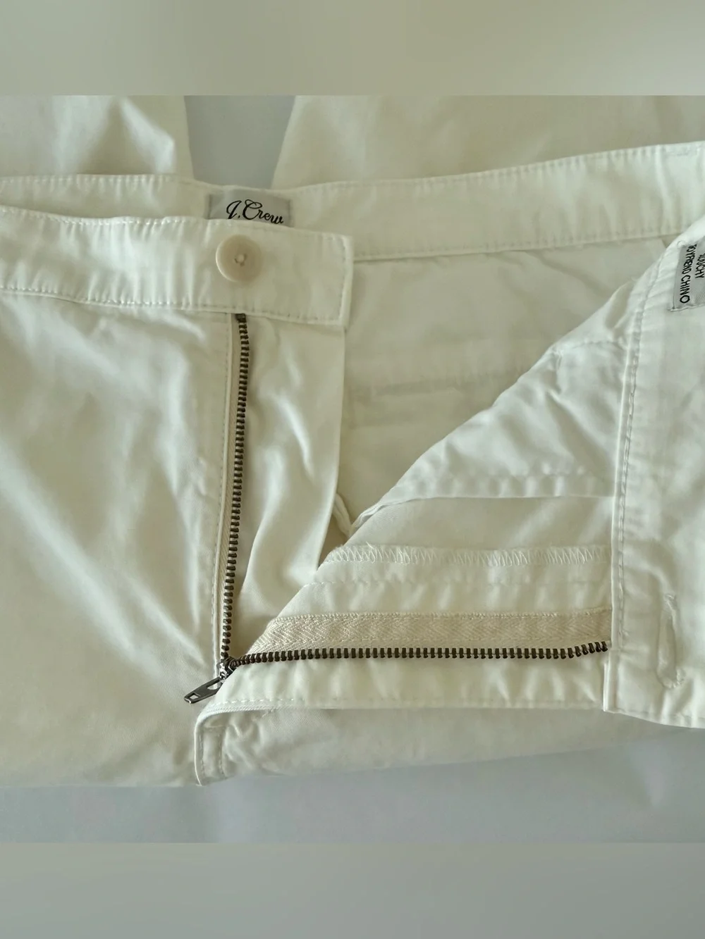 J.Crew Slouchy Boyfriend Chino Pants Women’s 27 Reimagined Ivory/Cream Straight